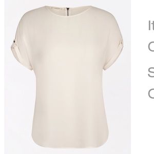 Zipper Back Blouse